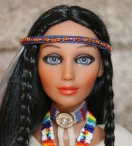 EAGLE MEDICINE WOMAN NATIVE AMERICAN INDIAN BALL JOINTED 16.5 DOLL 