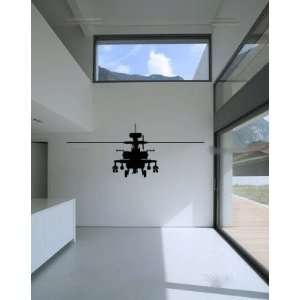 Huge Apache Attack Helicopter Vinyl Wall Decal Sticker Graphic By LKS 