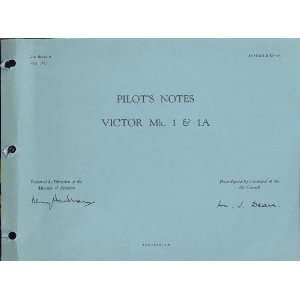   Page Victor Mk.1 Aircraft Pilots Notes Manual Handley Page Books