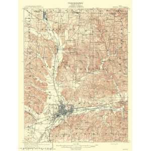  USGS TOPO MAP NEWARK QUAD OHIO (OH) 1909