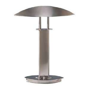   Holtkoetter Elliptical Shade Satin Nickel Desk Lamp