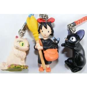  Kiki Delivery Services Strap, Charm, Keychain, a Set of 3 