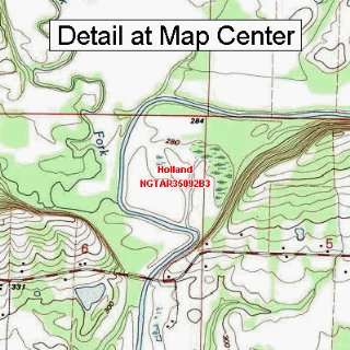 USGS Topographic Quadrangle Map   Holland, Arkansas (Folded/Waterproof 