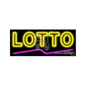  Lotto Neon Sign 13 Tall x 32 Wide x 3 Deep Everything 