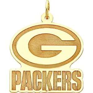    14K Gold NFL Green Bay Packers G Logo Charm: Sports & Outdoors