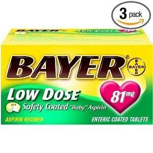  Bayer Low Dose Baby Aspirin   32 ct Health & Personal 