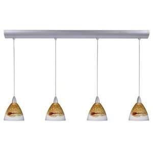   / Modern Four Light Pendant with Java Glass from: Home Improvement