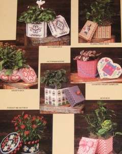 Pretty Plant Pot Covers I Plastic Canvas Pattern Booklet  