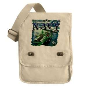 Messenger Field Bag Khaki United States Navy Aircraft Carrier And 