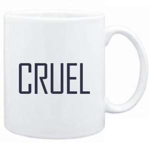  Mug White  cruel   simple Adjetives