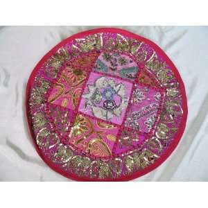  Unique Pink Indian Room Decor Round Pillow Cushion 16 