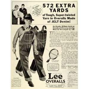  1933 Ad H. D. Lee Overalls Union Alls Farmer Fashion Work Clothing 