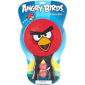  Angry Birds Paddle Ball Set RED Toys & Games