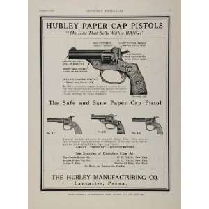  1926 Ad Toy Hubley Paper Cap Pistol Gun Lancaster Penn 