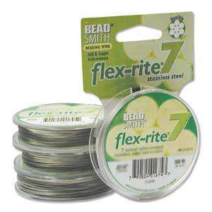 BEADSMITH FLEX RITE 7 STRAND Beading Wire .010 Clear 30 FT 