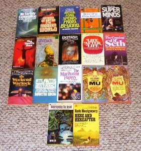   Paperback Lot 17 Paranormal, Occult, UFO, Metaphysical Rare Titles