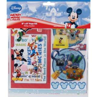 DISNEY VACATION Scrapbook Page Kit 8x8 Paper & Stickers 015586712308 
