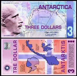 Antarctica $3 Dollars September 2008 Unc Oceania  