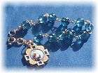 Handmade St Anthony 8mm Blue Rosary Bracelet   Miracles  