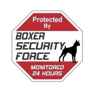  Boxer Security Force Caution Sign: Patio, Lawn & Garden