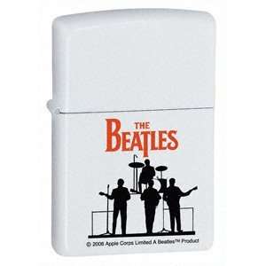   The Beatles Silhouette White Matte Pocket Lighter