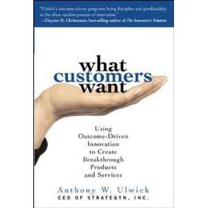   Products and Services (Hardcover) Anthony Ulwick (Author) Books