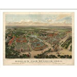 Historic St. Louis Worlds Fair 2), Missouri, c. 1904 (L) Panoramic Map 