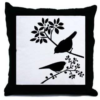 bird silhouette pillow