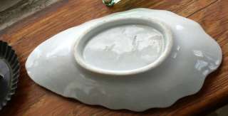   JAMES EDWARDS IRONSTONE 1861 Shell Dish Apparition Ghostly Face  