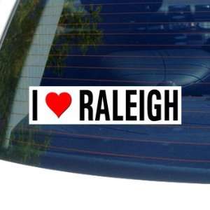  I Love Heart RALEIGH   North Carolina Window Bumper 