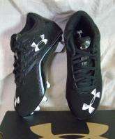 UNDER ARMOUR BOYS SURGE II MC YOUTH FOOTBALL CLEATS BLACK/WHITE  