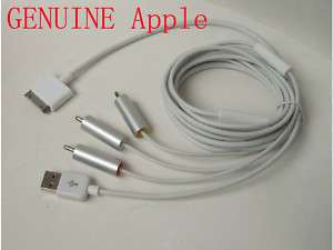 GENUINE Apple Composite AV Cable iPhone 4 iPhone 3G 3GS  
