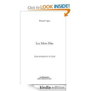Les Mots Dits (French Edition) Benoit Oger  Kindle Store