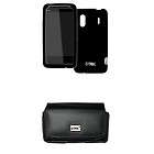 Leather Case Pouch Cover+ for HTC Thunderbolt +EVO 4G; Holder w/Belt 