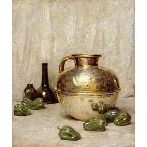  Still Life With Green Peppers and Jug by Soren emil 