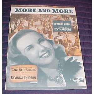   from Movie Cant Help Singing 1944 Sheet Music Jerome Kern Books