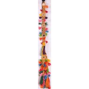 Multi color Hair braid Ornament (Choti)   Paranda with Mirrors and 