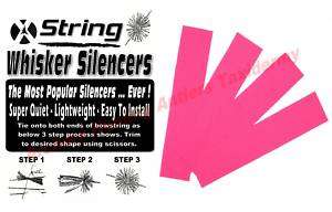 EASY TIE ON BowString Silencers Archery Bow FLO PINK  