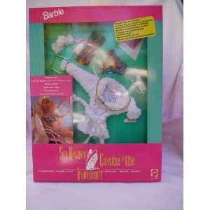  Barbie Sea Holiday Two Piece Bathing Suit and White Robe 