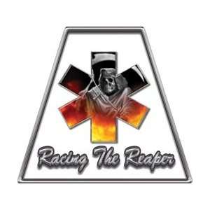  Fire Helmet Racing the Reaper TETRAHEDRONS   Set of 8 