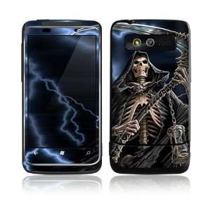  HTC 7 Trophy Skin Decal Sticker   The Reaper Skull 