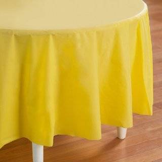 Lemon Meringue Pie Plastic Round Table Cover 1 per Package