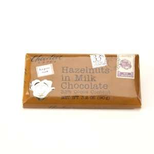 Chocolove Xoxo Milk Chocolate Bar With Hazelnut 3.2 OZ (3 pack 