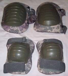 NEW USGI US ARMY Military Surplus Tactical ACU Knee & Elbow Pads 