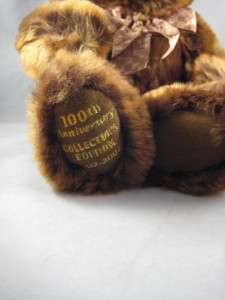  soft bear from Golden Bear Co. Chenille face and satin bow around 