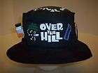 OVER THE HILL SURVIVAL HAT BIRTHDAY GAG GIFT BUCKET HAT BLACK NWT