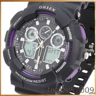 High Quality OHSEN Multifunction Stainless Steel Case Digital LED 