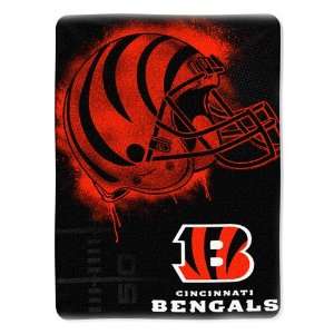  Cincinnati Bengals 60x80 Micro Raschel Blanket: Sports 