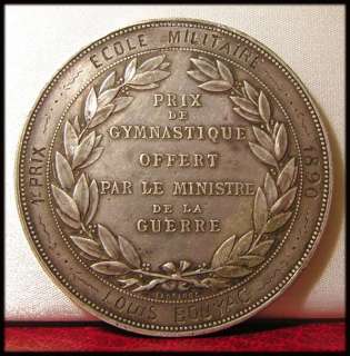   60 gr approx 2oz edge relief 4 mm france 1890 art medal award 1st