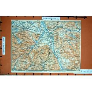  MAP 1927 TYROL SALZBURG HALLEIN BAD REICHENHALL